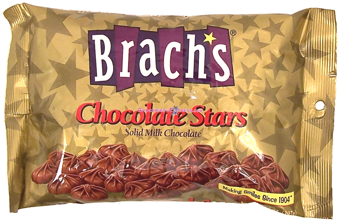 Brach's chocolate stars solid milk chocolate Full-Size Picture